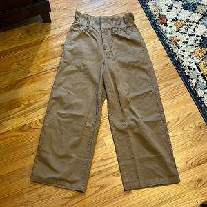 Banana Republic Tan Wide Leg High Rise Pants